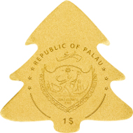 Palau, 1 Dollar, Gold .9999. 0,5 g, 11 mm, BU. Mintage: 15.000 pieces.