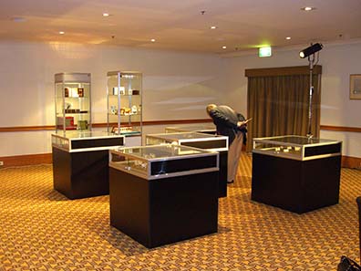 Exhibition of coins. Photo: Ursula Kampmann