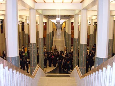 Reception at the Australian Parliament. Photo: Ursula Kampmann