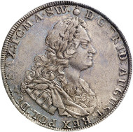 After the restitution as Polish King: Frederick August I, 1694-1733. Reichsthaler 1728, Dresden. Schnee 1015. From the upcoming Künker auction 258 on January 29, 2015. The piece has been estimated at 4,000 euros.