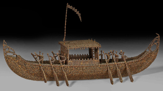 Model boat. Probably from Indonesia, 18th - 20th century. © The Trustees of the British Museum.