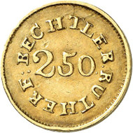 USA / NORTH CAROLINA. 2 1/2 dollars n. d. (1834-1837). CAROLINA GOLD. Issued by Christopher Bechtler. Fb. 8. Very rare. Auction sale Künker 258 (January 29, 2015), 812. Estimated at 7,500 euros.