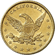 USA / CALIFORNIA. 10 dollars n. d. (1849). CALIFORNIA. Issued by the Miners Bank, San Francisco. Fb. 48. Very rare. Auction sale Künker 258 (January 29, 2015), 803. Estimated at 20,000 euros.