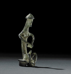 The bronze statuette of Ajax. Greece, 720BC-700BC. © The Trustees of the British Museum.