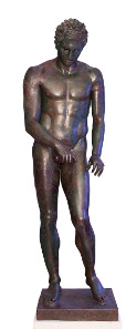 Apoxyomenos. Bronze, Hellenistic or Roman replica after a bronze original from the second quarter or the end of the 4th century BC. © Tourism Board of Mali Losinj.