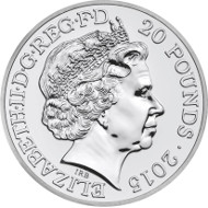 United Kingdom / 2015 / £20 / 999 fine silver / 27.00mm / 15.71g / Reverse Designer: Etienne Millner / Obverse Designer: Ian Rank-Broadley FRBS / Mintage: 200,000.