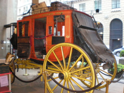 The attack took place right in front of the exhibition's showpiece, a historical stagecoach of Wells Fargo from the 1860s. Photograph: © BrokenSphere / Wikimedia Commons / http://creativecommons.org/licenses/by-sa/3.0