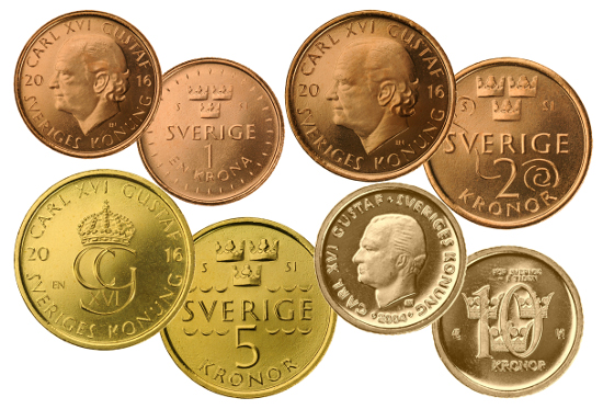 Sweden's new coins.