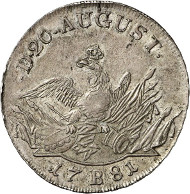 Lot 37: HORN COLLECTION - PRUSSIA. Frederick II, 1740-1786. Reichsthaler 1781 B, Breslau. Kluge 325.2. Old. 483. Extremely rare. About extremely fine. Estimate: 20,000,- euros. Hammer price: 55,000,- euros.