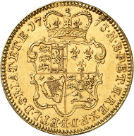 Lot 600: GREAT BRITAIN. George III, 1760-1820. 5 guineas 1773, London. Pattern with plain edge. Extremely rare. Extremely fine. Estimate: 100,000,- euros. Hammer price: 120,000,- euros.