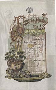The Portuguese art nouveau artist Bordallo-Pinheiro created this sophisticated lithograph.
