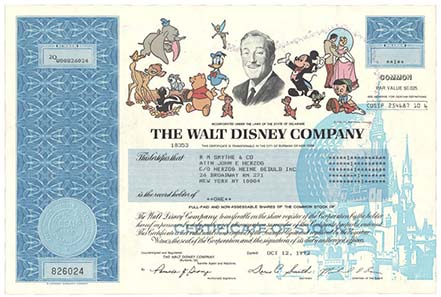 Share of the Walt Disney Company.