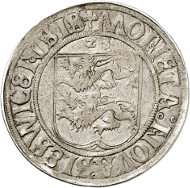 Lot 4128: ZENTINI COLLECTION / SCHLESWIG-HOLSTEIN. Frederick I, 1490-1523-1533. Double shilling 1523, Schleswig. Very rare. Very fine. Estimate: 600,- euros. Hammer price: 5,000,- euros.
