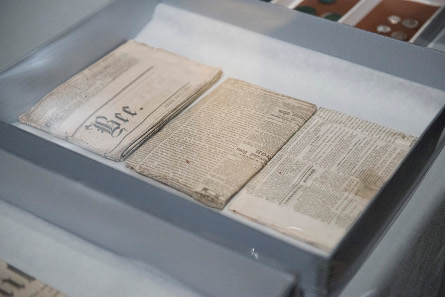 And several newspaper articles. Photograph © Museum of Fine Arts, Boston.