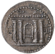 The Second Jewish Rebellion. Sela, minted in Jerusalem, year 1 (AD 132). Obverse: façade of the Temple; Paleo-Hebrew: Jerusalem. Reverse: Lulav-bundle, on the left etrog fruit; Paleo-Hebrew: year 1 of the deliverance of Israel. © Israel Museum, Jerusalem. During the Second Jewish Rebellion, too, large silver coins, which were known as Sela, were struck.