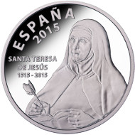 Spain / 2015 / 10 euro / Silver 925 / 40 mm / 27 g / Proof / Mintage: 7,500.