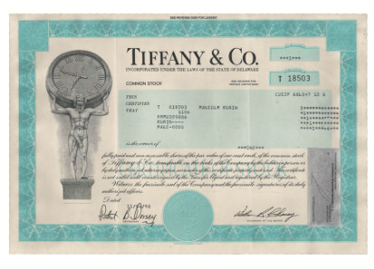 Share of Tiffany.