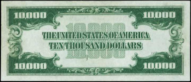 Fr. 2231-A. 1934 $10,000 Federal Reserve Note. Boston. PMG Choice Uncirculated 64 EPQ. Price Realized: $223,250.00.