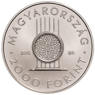 Hungary / 2015 / 2,000 forint / CuNi / 37 mm / 23.7 g / Design: Tamás E. Soltra / Mintage: 5,000.