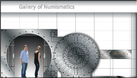 Vault Door to the Gallery of Numismatics which will feature the Value of Money exhibition as the first exhibition in the new space. Image courtesy of the National Museum of American History.