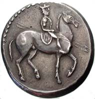 Fig. 10: Fancyful fake of an octodrachm of Alexander I of Macedonia