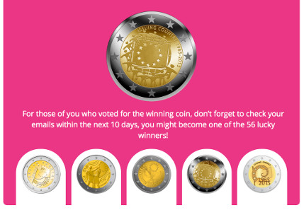 The winning design comes from Greece was announced on the website www.coin-competition.eu.