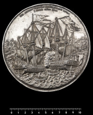 Off-metal strike of the medal in silver. Photo: National Museum of Denmark.