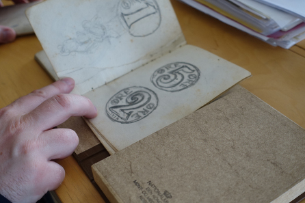 An unpublished manuscript of numismatic content. Photo: UK.