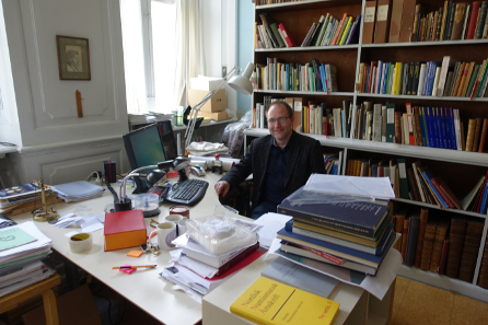Dr Michael Märcher in his office. Photo: KW.