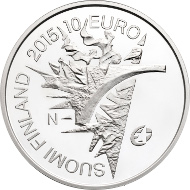 Finland / 2015 / 10 euro / Ag925/1000 / 17 g / 33 mm / Design: Petri Neuvonen / Mintage: 10,000.
