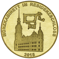 On the occasion of the reopening, the Staatliche Münze Berlin presented all staff members of the Coin Cabinet with a commemorative medal. Photo: Staatliche Münze Berlin.