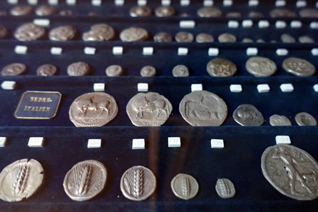 Coin collection of Bertel Thorvaldsen. Photo: UK.
