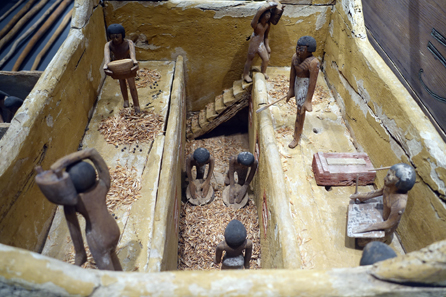 Egyptian tomb model of a granary, c. 2000 BC. Photo: UK.
