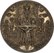 Hans Reinhart the Elder: Trinity medal, 1544, silver, diam. 103.2 mm, © Münzkabinett. Staatliche Kunstsammlungen Dresden, Photograph: Roger Paul.