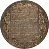 Hans Reinhart the Elder: Trinity medal, 1544, silver, diam. 103.2 mm, © Münzkabinett. Staatliche Kunstsammlungen Dresden, Photograph: Roger Paul.