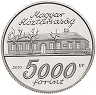 Fineness: Ag .925 - Face value: 5.000 HUF - Diameter: 38.61 mm - Weight: 31.46 g - Mintage: 5.000 pcs Proof - Designer: György Kiss.