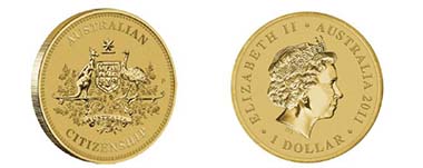 Australia - 1 AUD - 13.8 g - 30.6 mm - Designer: Darryl Bellotti