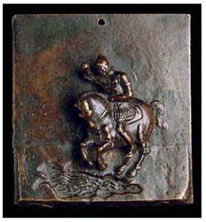 Andrea Briosco, called Riccio (1470-1532), The Death of Marcus Curtius, 68 x 63mm (Molinier 416; Bange 365; Kress 213; Planiscig p. 490, 123 and fig. 259