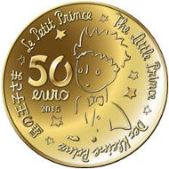 France / 2015 / 50 euros / Au 920 / 8.45 g / 22 mm / Mintage: 2,000.