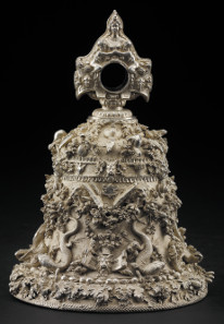 The 'Cellini Bell'. Silver, mid 1500s. The insects, animals and plants on this bell were cast from life. The Waddesdon Bequest. © The Trustees of the British Museum.