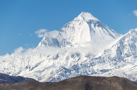 The Dhaulagiri in the Himalayas. Photograph: Wikipedia / Solundir. https://creativecommons.org/licenses/by-sa/3.0/deed.en