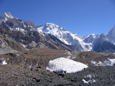 The Broad Peak on the border of Pakistan and China. Photograph: Wikipedia / Svy123. https://creativecommons.org/licenses/by-sa/3.0/deed.en