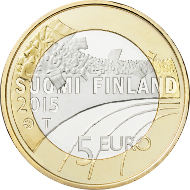 Finland / 5 euros / 9.8 g / 27.25 mm / Design: Nora Tapper / Mintage: 50,000 (UNC), 10,000 (proof).