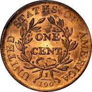 10028: 1807/6 Draped Bust Cent. S-273. Rarity-1. Large 7, Pointed 1. MS-66 RD (PCGS). OGH. CAC. Price Realized: $470,000.
