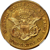 10269: 1853-O Liberty Double Eagle. Specimen-61 (NGC). Price Realized: $352,500.