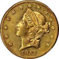 10269: 1853-O Liberty Double Eagle. Specimen-61 (NGC). Price Realized: $352,500.