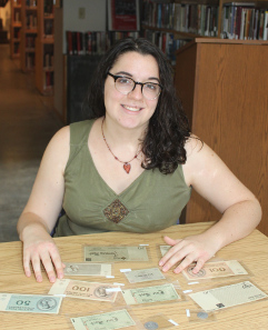 Marisa Natale '17 received support from The Belfer Fund and the LEEP Center to catalogue the money and prepare it for use by faculty and students.
