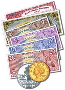 Promotion photo for the liberty dollar.