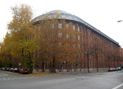 Building of the former Reich's Debt Administration, corner of Oranienstraße and Alte Jakobstraße in Berlin-Kreuzberg.