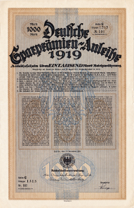 The creative but unsuccessful Deutsche Sparprämien-Anleihe 1919.